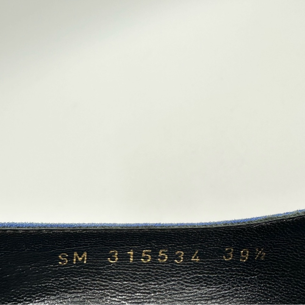 Saint Laurent Paris Pump 105 Blue Suede - Picture 9 of 11